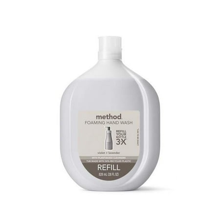 Method Violet & Lavender Scent Foam Hand Wash 28 oz 6 gallon 