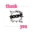 thumbnail image 1 of Boom Cartoon Spark Art Deco Fashion Thank You Stickers Quote Grateful, 1 of 3