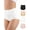 Black White Nude Pink, variant on 4pcs Women's High Waisted Underwear Tummy Control Ladies Panties Postpartum Briefs