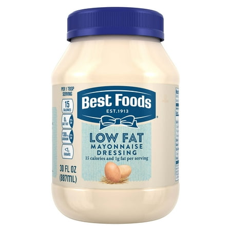 (2 Pack) Best Foods Low Fat Mayonnaise Dressing, 30 (Best Food Log App Android)