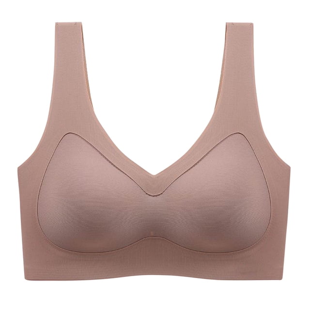 ameIAEA No Underwire Bra for Women Push Up Athletic Workout Bra Full Coverage Seamless Support Bra