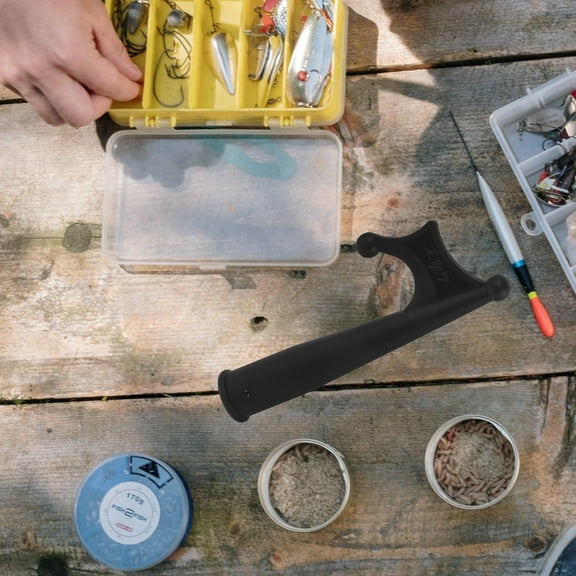 HONMEET 1Pack Black Nylon Boat Hook for Yachts Boating Mooring Grabbing Objects 7.7*1.4*1.4in