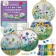 thumbnail image 1 of Kit de bordado CRAFTILOO para principiantes con 4 motivos florales, 1 of 1