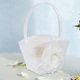 thumbnail image 3 of Cesta elegante para niña de flores de boda, contenedor de dulces de fruta con símbolo de amor elegante Blanco Zulema Cesta floral de boda, 3 of 8