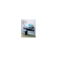 thumbnail image 4 of Room Designs Computer Desk Silver / Blue Glass Modern Rectangular, 4 of 5