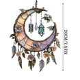 thumbnail image 4 of 2D Stained Effect Window Decor Hand-Painted Moon & Floral Suncatcher Celestial Panel Hanging, Ideal for Windows & Gardens as Gift, 4 of 4