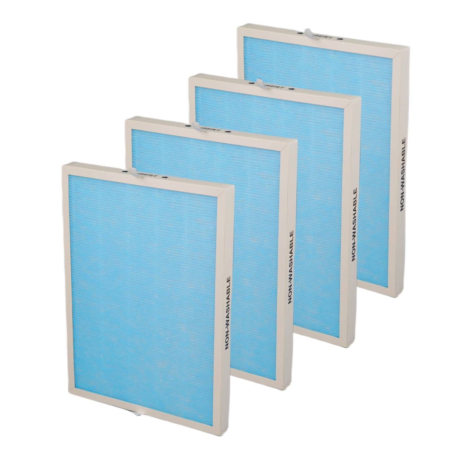 4 Packs H13 True HEPA with Activated Carbon Pre Filter Replacement