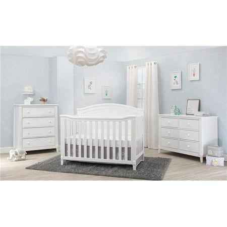 UPC: 0092234011983 | Sorelle Furniture Berkley Round Top Panel Crib White – 55 x 30 x 44 in.