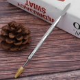 thumbnail image 2 of Edge Oil Pen Roller Multifunctional Stainless Steel Brass Wheel DIY Hand Made Leather Craft Tool(Cone shape Head ), 2 of 14