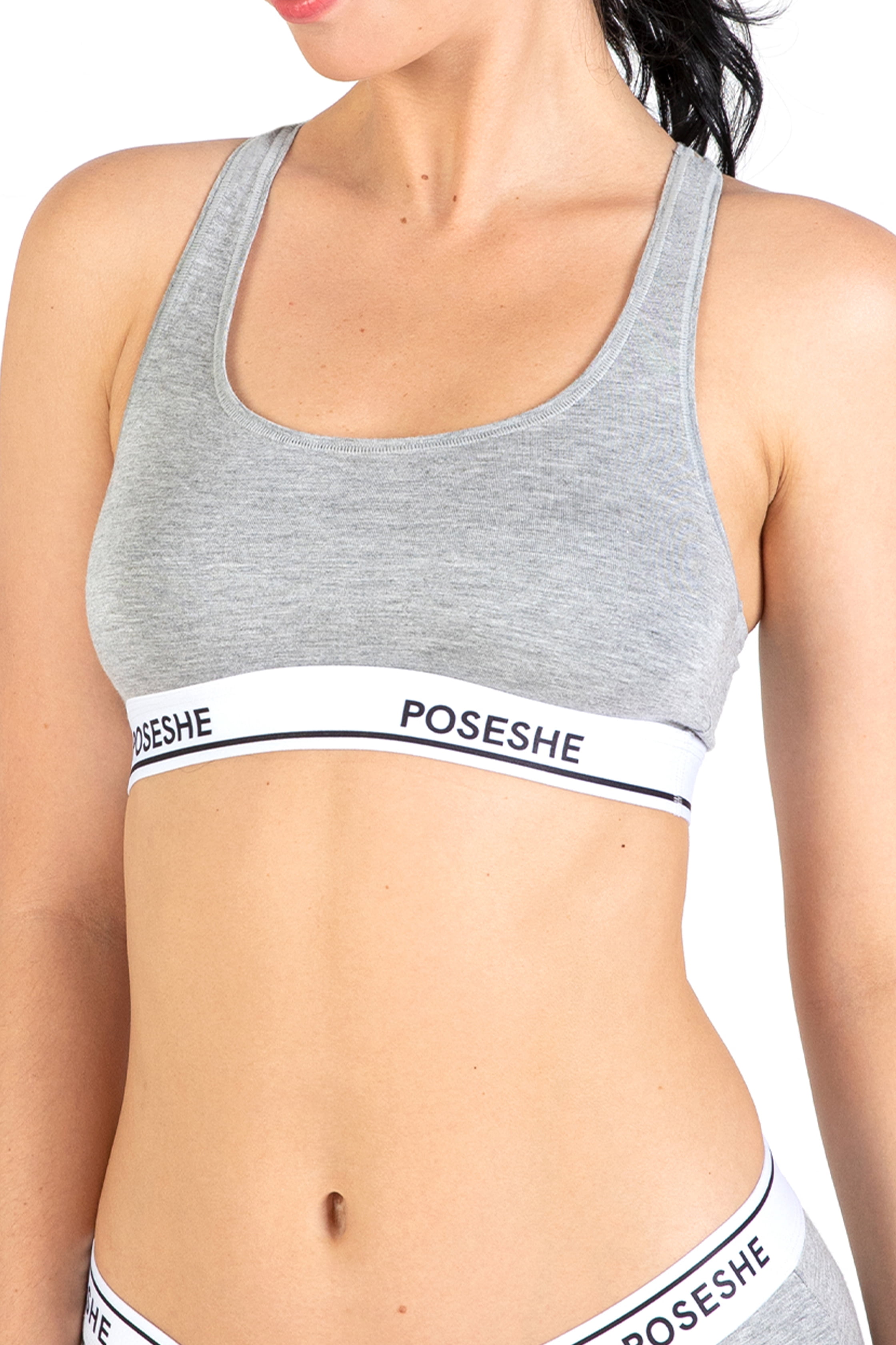POSESHE Women's MicroModal Bralettes, S-5XL Plus Size Bra, 3 Pack