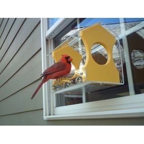 Diner 9 Window Bird Feeder Holds 3 Cups Blue Recycled Poly Lumber