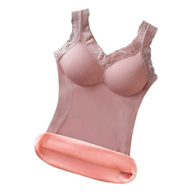 Minnieouse Chaleco térmico, lencería térmica, ropa de invierno, mano de obra fina, accesorios para mujer, ropa femenina, suministros de Prendas para la parte del cuerpo Rojo
