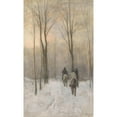 thumbnail image 3 of Anton Mauve 16x24 Black Modern Framed Museum Art Print Titled - Riders in the Snow in the Haagse Bos (1880), 3 of 5