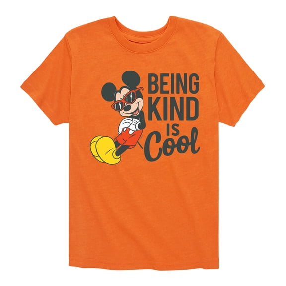 Mickey & Friends - Mickey Kind Is Cool - Toddler And Youth Short Sleeve Graphic T-Shirt
