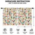 thumbnail image 2 of Blackout Kids Curtains,Pioneer Flower Floral Print Pattern Childrens Insulated Curtains Set Of 2,Bedroom Essentials,Toddler Room Decor 52"x63", 2 of 5