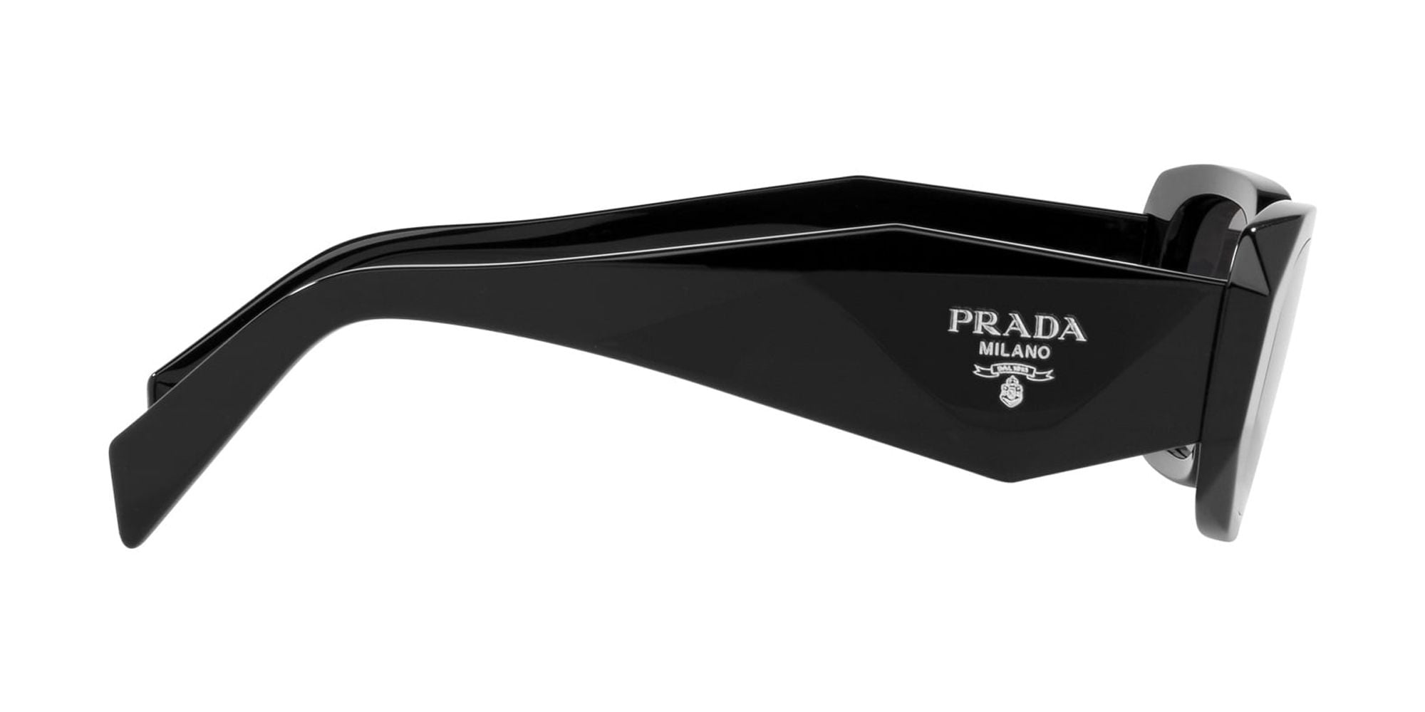 Prada PR 17WS Plastic Womens Rectangle Sunglasses Black 49mm Prada PR 17WS Plastic Womens Rectangle Sunglasses Black 49mm
