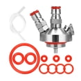 thumbnail image 2 of Stainless Steel Mini Keg Dispenser with Sealing-Rings Mini Keg Spear Growler Quick Fitting for Craft  Making, 2 of 8