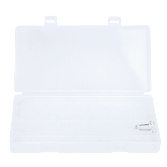 Organizador de batería, caja de PP transparente portátil, caja de batería transparente, caja de almacenamiento de batería, durabilidad probada en el tiempo