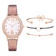 thumbnail image 1 of Reloj de pulsera para mujer de cuero con esfera verde cuadrada a la moda para mujer, conjunto de pulsera de cuarzo Wmkox8yii gfajkfgbkjabf2030, 1 of 1
