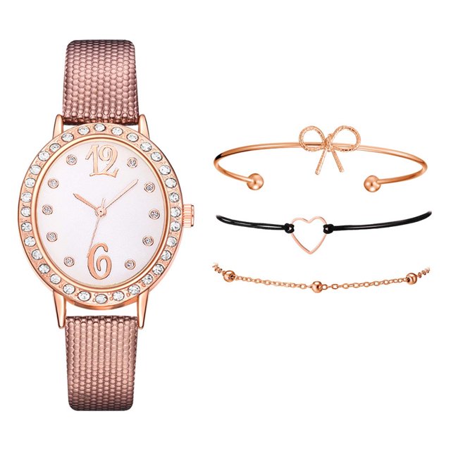 Reloj de pulsera para mujer de cuero con esfera verde cuadrada a la moda para mujer, conjunto de pulsera de cuarzo Wmkox8yii gfajkfgbkjabf2030