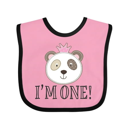 

Inktastic First Birthday Panda 1 Year Old Girl Gift Baby Girl Bib