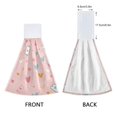 thumbnail image 3 of Yayeee Kitchen Hanging Hand Towels Set of 2 with Loop Bathroom Absorbent Tie Towel, Love in The Air, 3 of 7