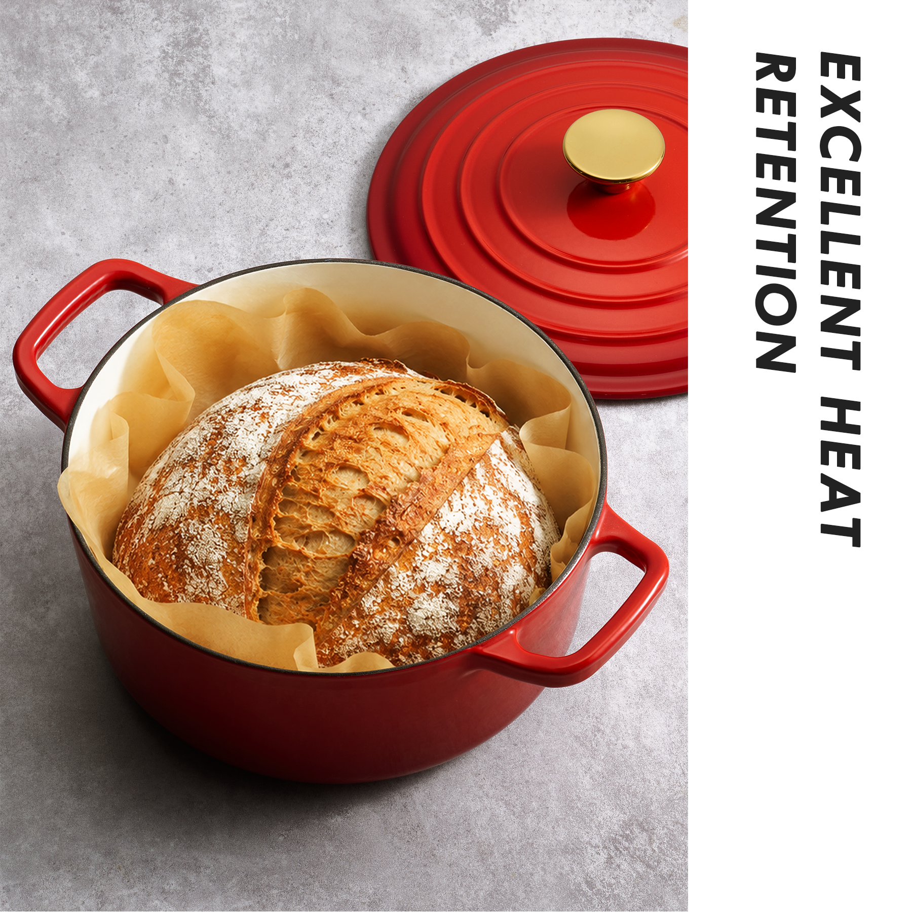 Carote 4.5-Quart Enameled Cast Iron Dutch Oven photo 3