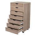 thumbnail image 4 of Hassch Wooden File Cabinet MDF Seven Drawers, Grey Oak Color, 4 of 10