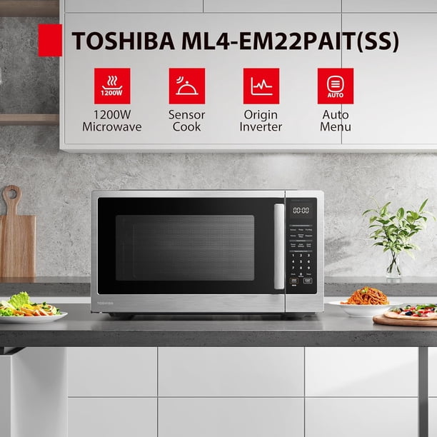 TOSHIBA ML4-EM22PAIT(SS) Countertop Microwave Oven with Sensor