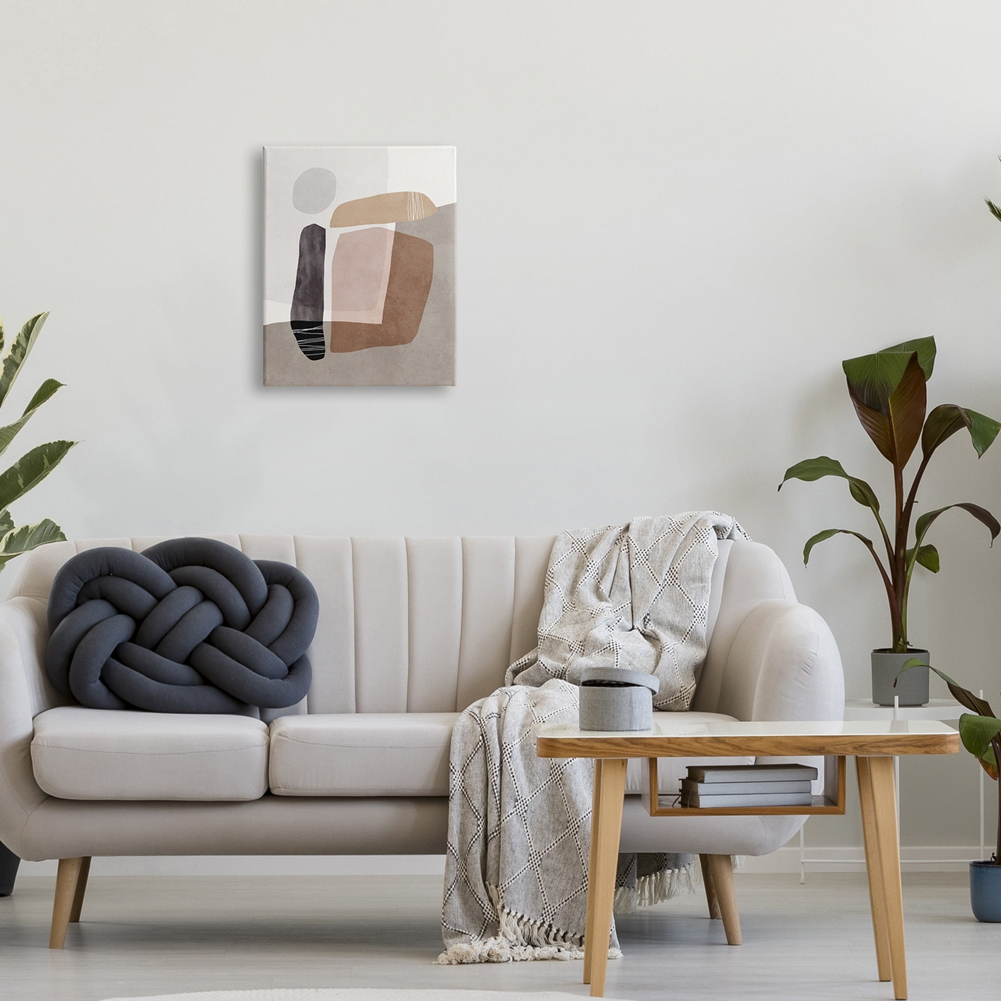 Stupell Industries Overlapped Earth Transparent Solid Polygons Contemporary Art,24 x 30, Design by Nina Blue