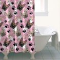 thumbnail image 4 of French Bulldog Cute Bone Paw Print Shower Curtain 36"x72" ,Bathroom Decorative Shower Curtains Set with 12 Hooks,Modern Waterproof Washable Shower Curtain, 4 of 6