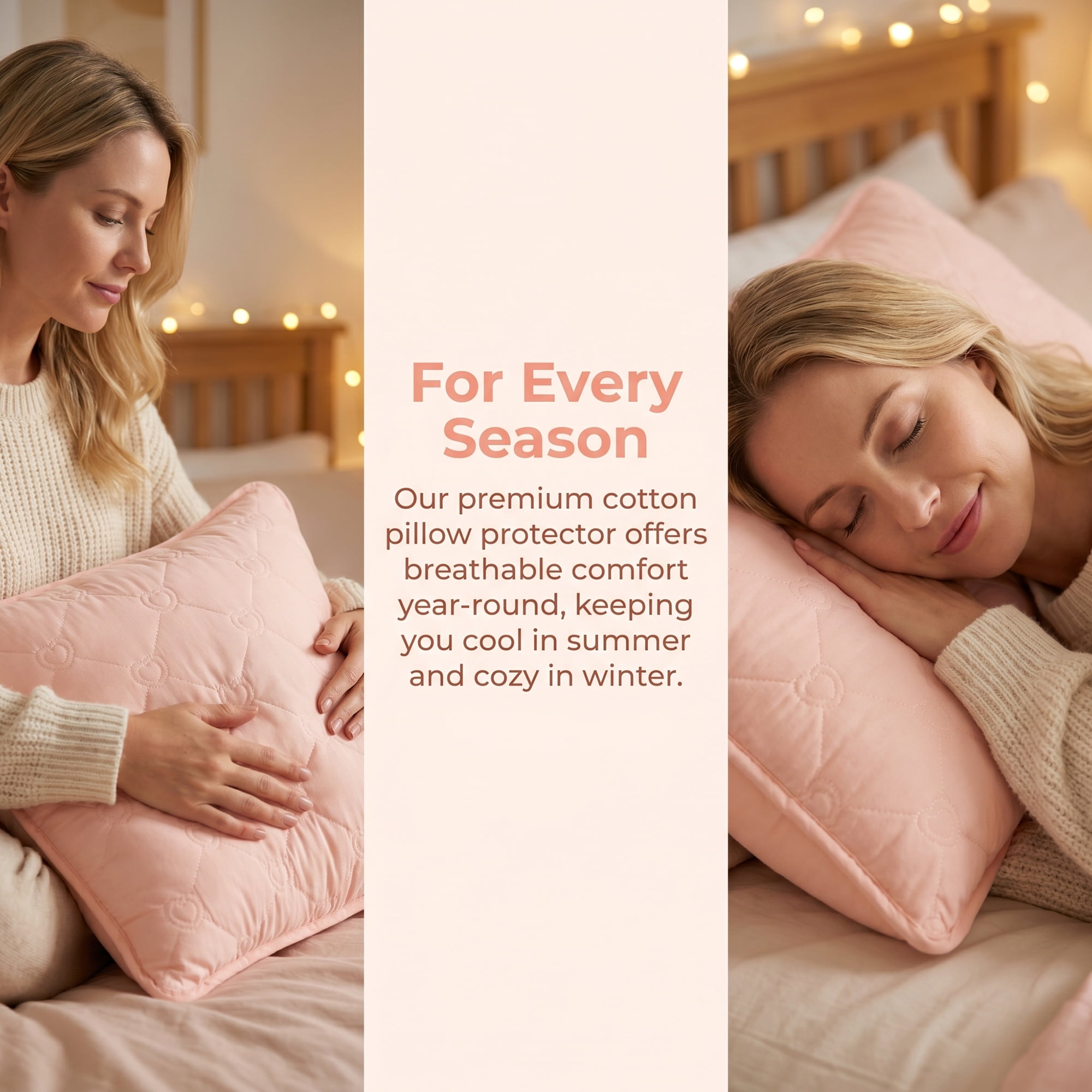 Unique Bargains 2-pcs Heart-shaped Polyester Comfortable Quilted Pillow Protector Pink