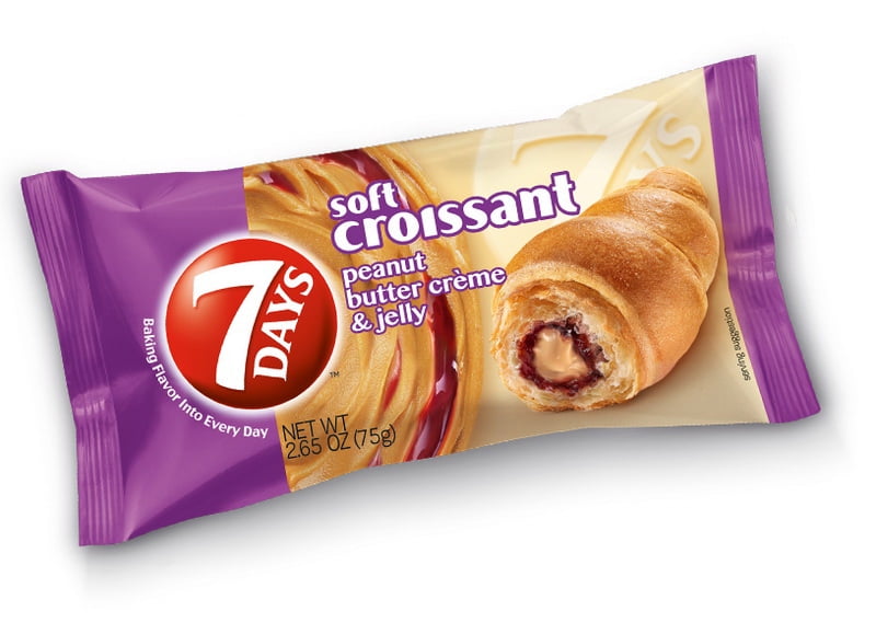 (Price/Case)7 Days 500120405 7 Days Soft Croissant Peanut Butter