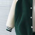 thumbnail image 5 of Splozh Toddler Jackets Boys Childrens Baseball Jackets for Boys and Girls Casual Sports Jackets for Boys and Girls Green,9-10 Years, 5 of 8