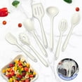 thumbnail image 3 of Walchoice 7-Piece Silicone Cooking Utensils Set, White Kitchen Utensils, Non-stick Gadgets Tools Include Slotted Turner, Soup Ladle, Pasta Server, 3 of 7