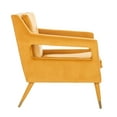 thumbnail image 5 of SAFAVIEH Mara Mid-Century Retro Tufted Accent Chair, Marigold, 5 of 12