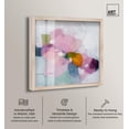 thumbnail image 2 of Fuchsia Horizon Shadowbox Print Pastel Wall Decor by Art Remedy, Blonde Frame, 40 x 40, 2 of 6