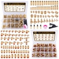 thumbnail image 1 of Kit de conexiones neumáticas de latón CheeMuii de 136 piezas con cierre rápido push-lock, 1 of 8