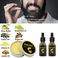thumbnail image 4 of Men's beard grooming set, beard care set, growth solution, shampoo, electric clipper, double-sided comb, beard brush shampoo, styling board roller, apron, Valentine's Day, Father's Day gift, 4 of 5