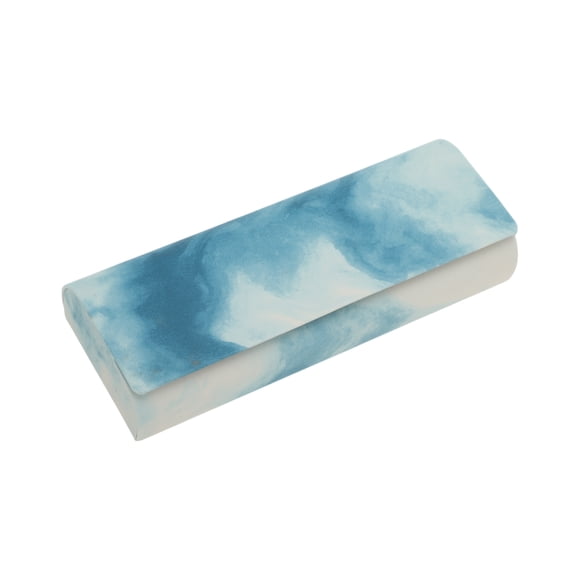 Estuche para gafas de sol 1 Pc Magnético Tie-dye Durable Almacenamiento de Gafas Azul
