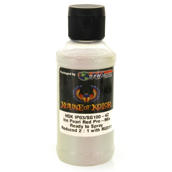 4 oz ICE RED House of Kolor Ice Pearl Ready-to-Spray Auto Paint Basecoat
