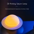 thumbnail image 4 of 3D Printed Floating Saturn Planet Lamp Magnetic Levitation Rotating LED Night Light Stylish Home Office Decor Aesthetic Creative Tech Present for Holiday Birthday Anniversary Gifts, 4 of 10