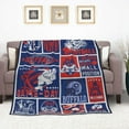 thumbnail image 4 of Buffalo Football Style Blanket Super Cozy Flannel Throw Blanket City Football Blankets for Sofa Bed Couch Living Room Gifts 62" x 52", 4 of 6