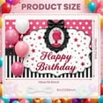 thumbnail image 2 of Pink Polka Dot Banner Princess Crown Princess Birthday Display Red Stars Heart Pattern Birthday Party Backdrop for Girls' Birthday Party Princess Theme Celebration Indoor Decoration, 2 of 8
