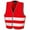Red, variant on Result Boys/Girls Enhanced Hi-Vis Vest
