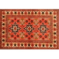 thumbnail image 1 of Ahgly Company Machine Washable Indoor Rectangle Traditional Red Area Rugs, 4' x 6', 1 of 7
