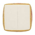 thumbnail image 6 of LR Home Square Lodge Multicolor Velvet Medium-Sized Indoor Pouf, 18"x18"x18", 6 of 10