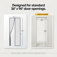 thumbnail image 2 of AUGO Magnetic Screen Door - Self Sealing, Heavy Duty, Hands Free Mesh Partition - Pet and Kid Friendly - Patent Pending Keep Open Feature - 38 Inch x 97 Inch, 2 of 6
