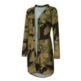 thumbnail image 5 of AOOCHASLIY 2023 Women Tops Womens Ladies Long Cardigan Camouflage Long Sleeve Coat Outerwear, 5 of 5