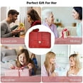 thumbnail image 5 of Carteras pequeñas para mujer, cartera linda de cuero de PU para mujer con ventana de identificación titulares de tarjetas de crédito, 5 of 5